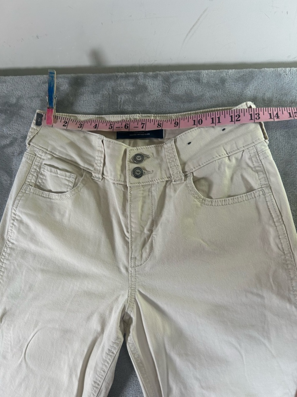 Hollister Cream Flared Pants - Picture 5 of 10